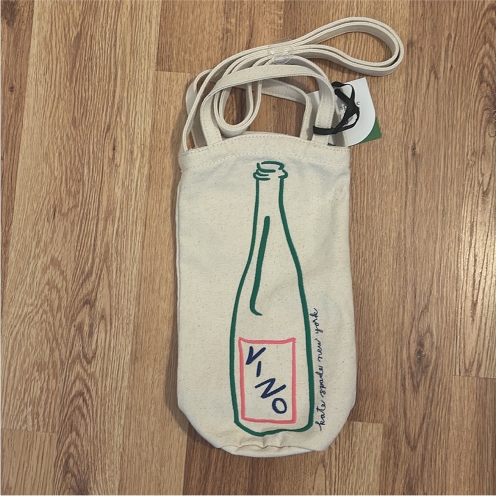 Kate spade x target canvas wine Bottle Tote - Picture 2 of 3